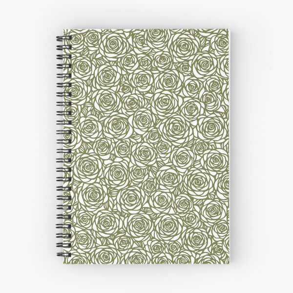 Item preview, Olive Surreal rose pattern designed and sold by Pixevol.