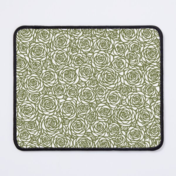 Item preview, Olive Surreal rose pattern designed and sold by Pixevol.