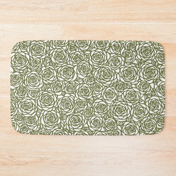 Item preview, Olive Surreal rose pattern designed and sold by Pixevol.