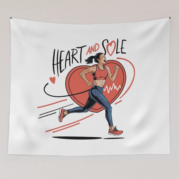 Item preview, Heart and Sole Jogging Woman designed and sold by JPees.