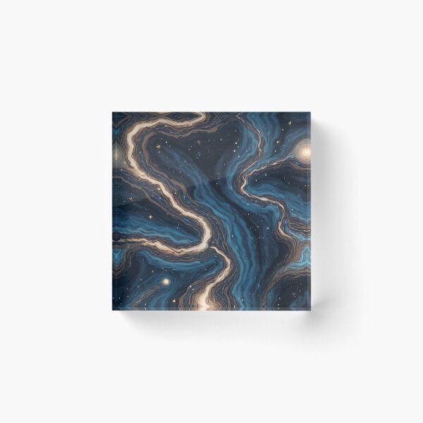 Item preview, Flowing Universe: Abstract Cosmic River designed and sold by Slick-Waffles.