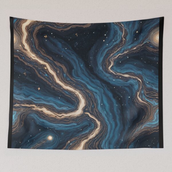 Item preview, Flowing Universe: Abstract Cosmic River designed and sold by Slick-Waffles.
