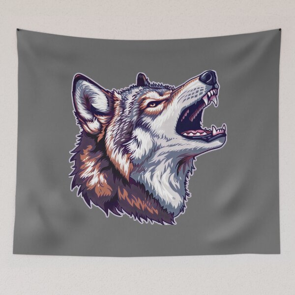 Item preview, Howling Wolf designed and sold by Furriesandmore.