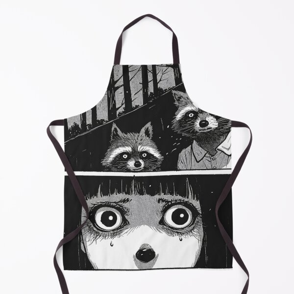 Artikelvorschau, Raccoonized - black and white horror manga anime girl entworfen und verkauft von ForsakenFrames.