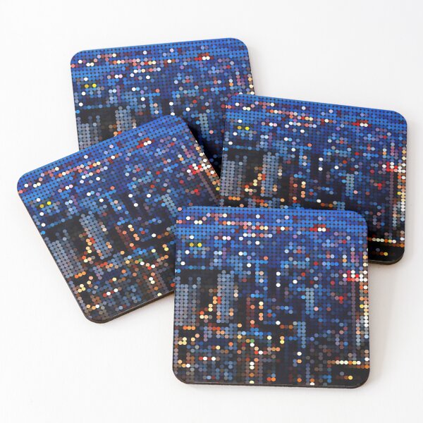Item preview, Night City dotted grid design designed and sold by Dijital.