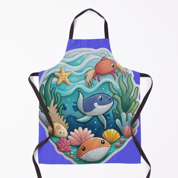 Item preview, Cute sea and fish view designed and sold by catcraftss.