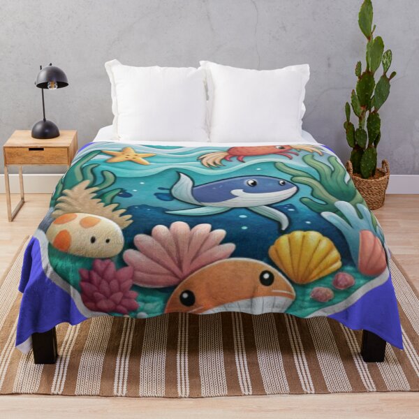Item preview, Cute sea and fish view designed and sold by catcraftss.