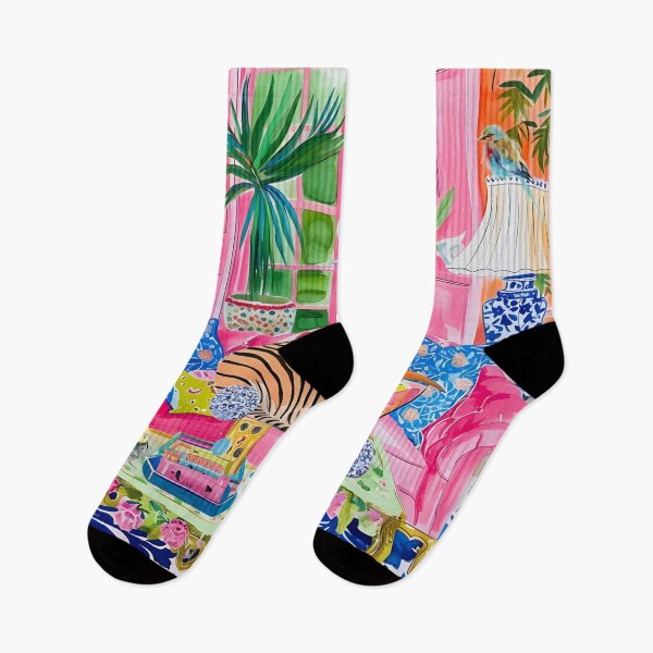 Artikelvorschau, Grandmillennial Art, Zebra in orangefarbenem Chinoiserie-Interieur entworfen und verkauft von SophieClimaArt.