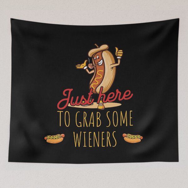 Item preview, Grab Some Wieners 4th Of July American Flag Retro designed and sold by LuminOrb.