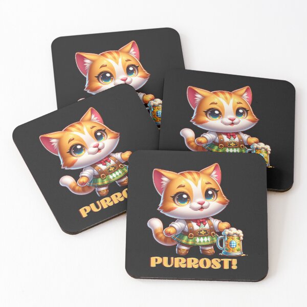 Item preview, Oktoberfest Cat Prost! designed and sold by HolidayBug.
