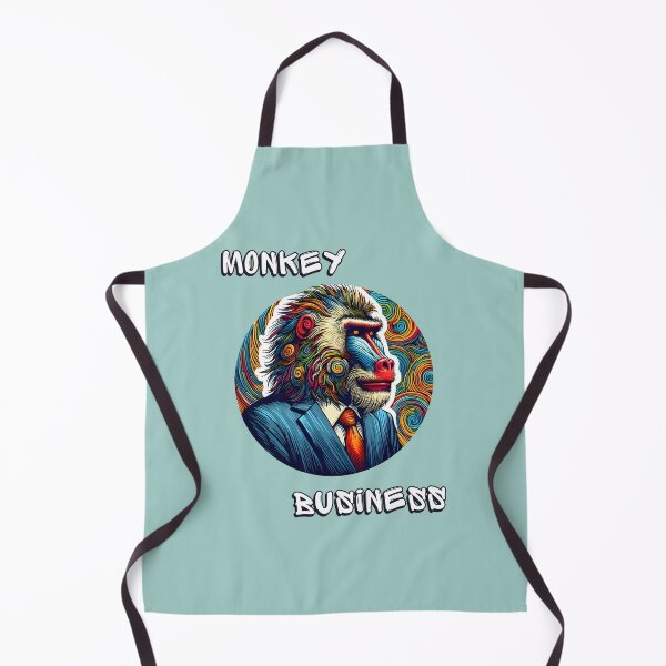 Item preview, Baboon on Colorful Antropomorphic "Monkey Business" Psychedelic Art designed and sold by Nabucodonoshop.