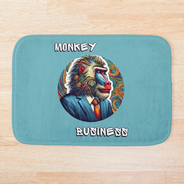 Item preview, Baboon on Colorful Antropomorphic "Monkey Business" Psychedelic Art designed and sold by Nabucodonoshop.