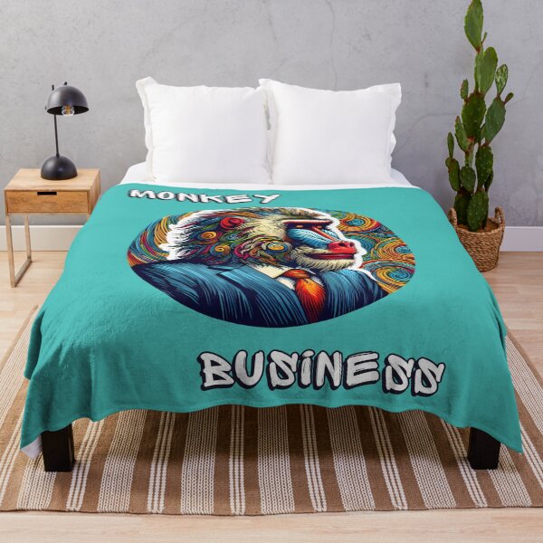 Item preview, Baboon on Colorful Antropomorphic "Monkey Business" Psychedelic Art designed and sold by Nabucodonoshop.