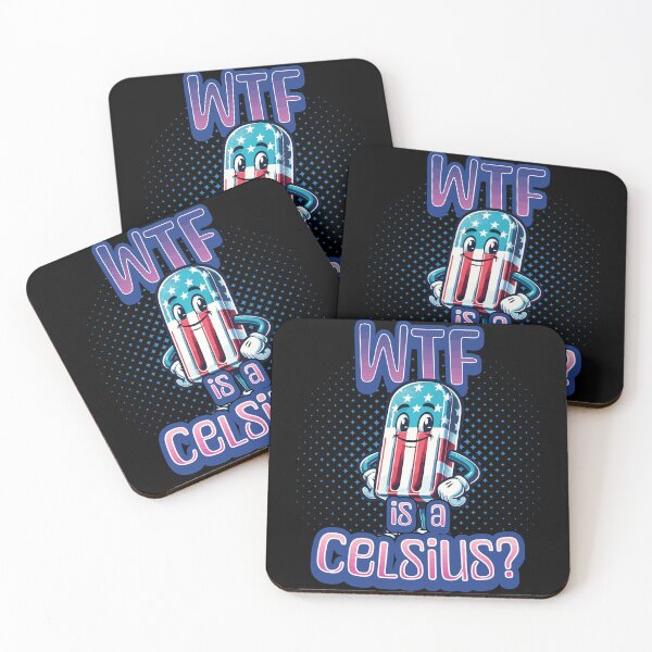 Item preview, Wtf Is Celsius American Popsicles Funny Metric Pun designed and sold by LuminOrb.