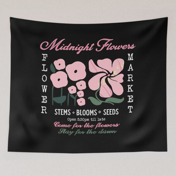 Item preview, Midnight Flowers  designed and sold by Corinne Alexa Jackson.