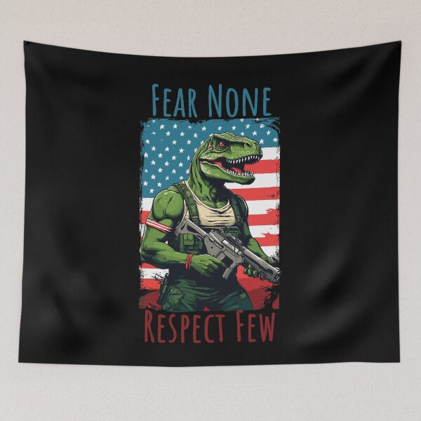 Item preview, Fear None Respect Few Proud Usa Dinosaur designed and sold by LuminOrb.
