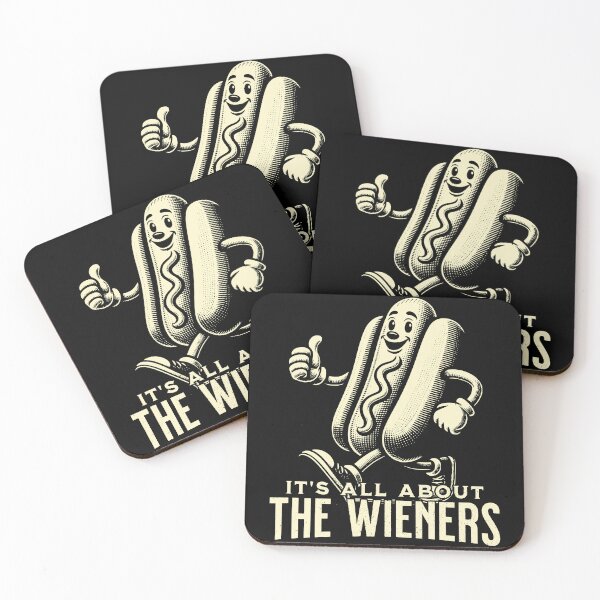 Item preview, All About Wieners Funny Hotdog Design designed and sold by LuminOrb.