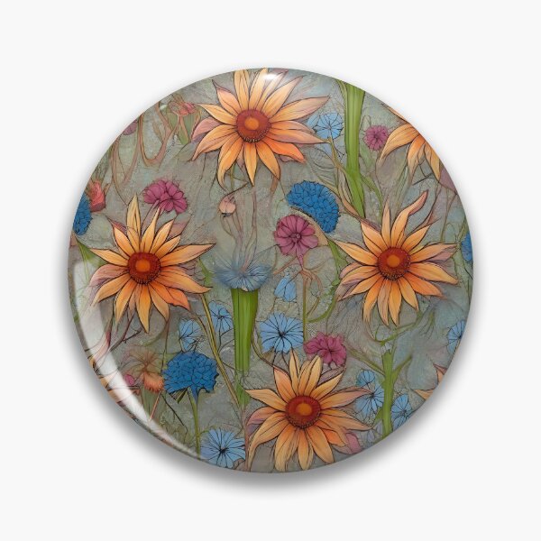 Item preview, Vintage Golden Chamomile Flower Field designed and sold by MadnessEnvelope.