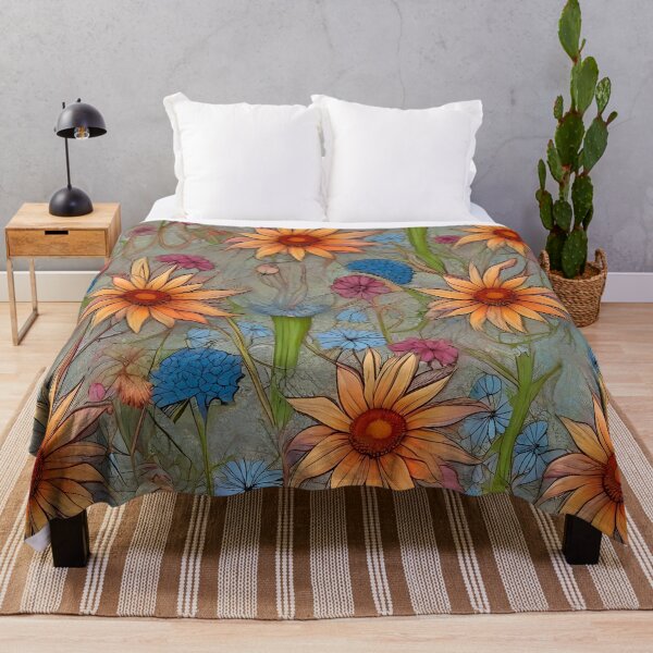 Item preview, Vintage Golden Chamomile Flower Field designed and sold by MadnessEnvelope.