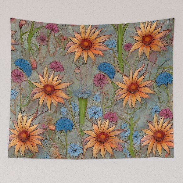 Item preview, Vintage Golden Chamomile Flower Field designed and sold by MadnessEnvelope.