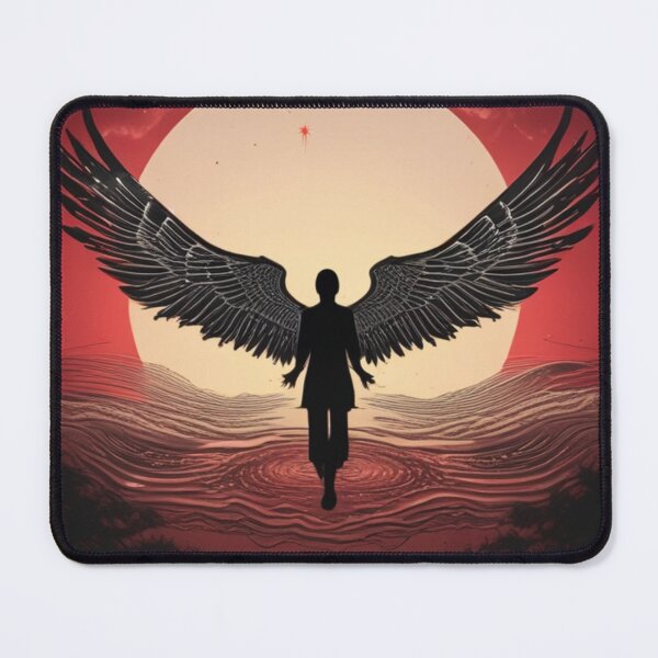 Item preview, Dark Angel rising from moonlit lake designed and sold by Regent-art.