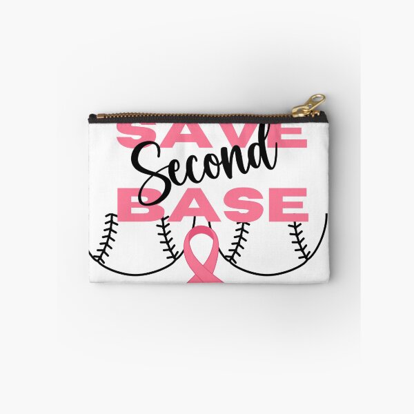 Item preview, Save 2nd Base Baseball Player Breast Cancer Awareness designed and sold by srknt.