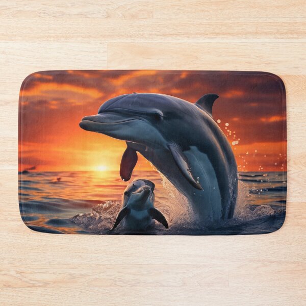 Item preview,  Eine Delfinmutter schwimmt mit ihrem Kalb designed and sold by Collection de trésors .