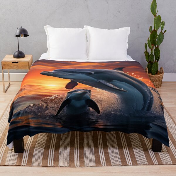 Item preview,  Eine Delfinmutter schwimmt mit ihrem Kalb designed and sold by Collection de trésors .