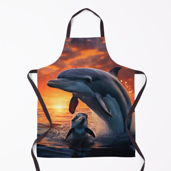 Item preview, Eine Delfinmutter schwimmt mit ihrem Kalb designed and sold by Collection de trésors .
