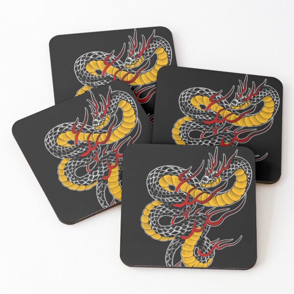 Item preview, Fiery Serpent with Striking Scales – Dynamic Snake  designed and sold by insidelukeshead.