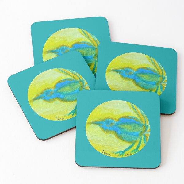 Item preview, Watercolour Twelve-wired bird-of-paradise in Blue designed and sold by Lanie B Meyer.