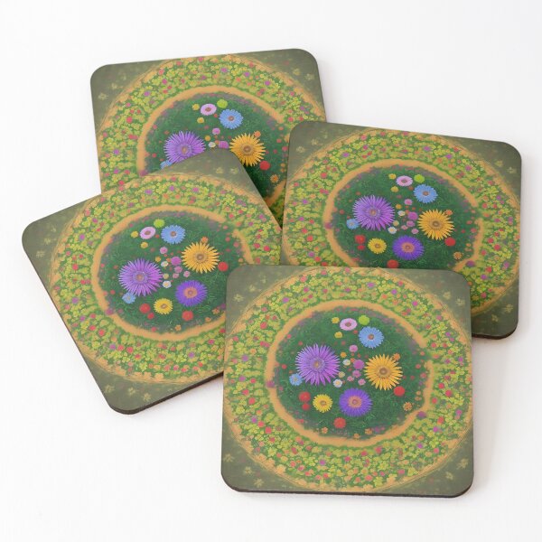Item preview, Circle of Flowers - Flower Field Fantasy designed and sold by MadnessEnvelope.