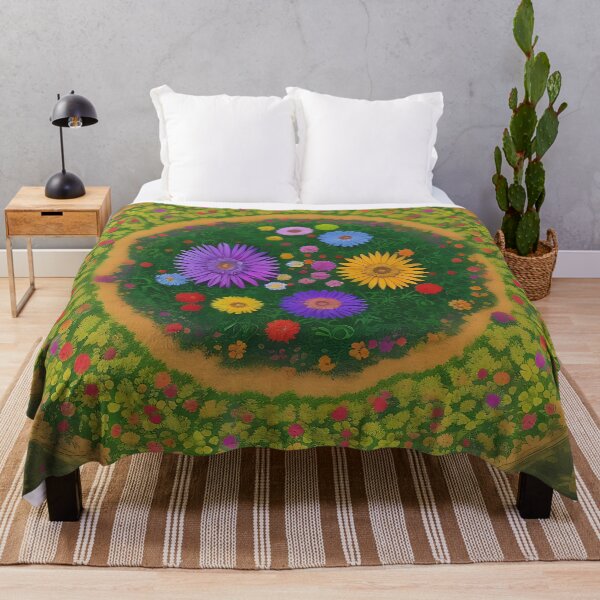 Item preview, Circle of Flowers - Flower Field Fantasy designed and sold by MadnessEnvelope.