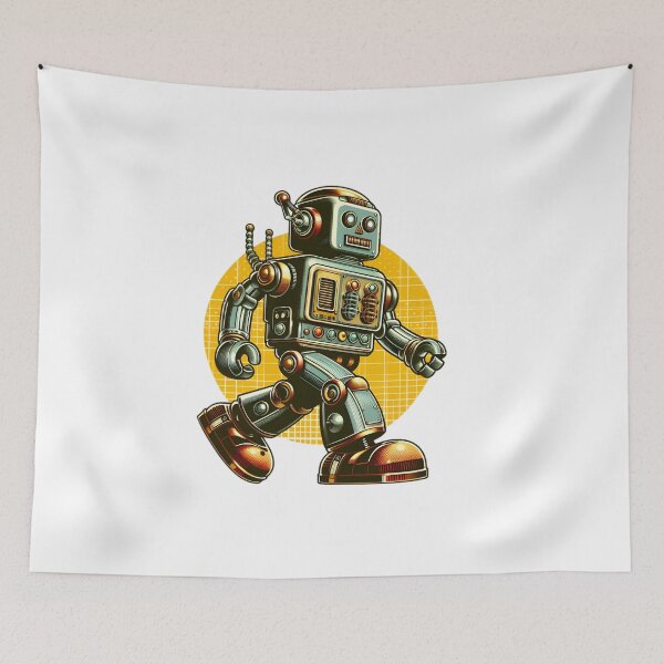 Item preview, Retro Robo-Revolution: A 1960s Sci-Fi Dream designed and sold by Andy-Many-Ideas.