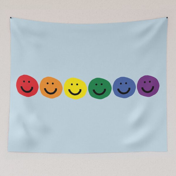 Item preview, Pride Rainbow Smiley Faces designed and sold by ellenhenry.