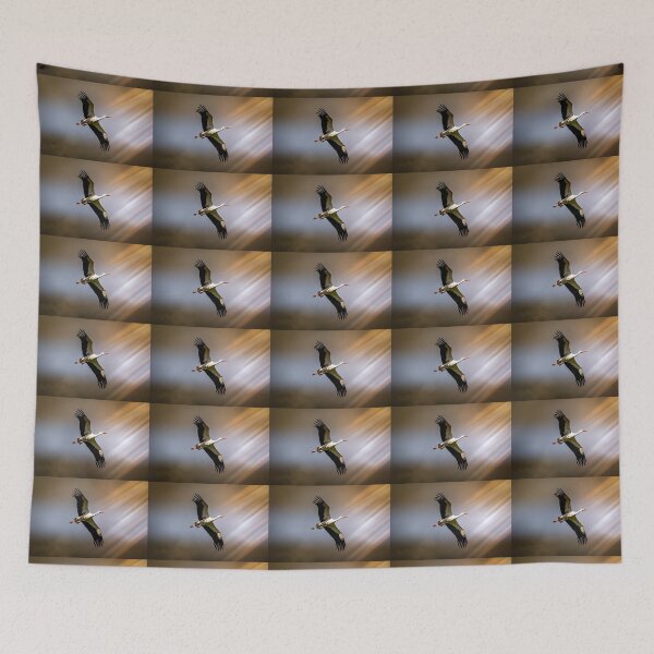 Item preview, Stork flying high designed and sold by Mothboybrown.