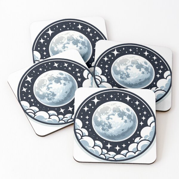 Item preview, Full Moon Sticker designed and sold by ParryStickers.