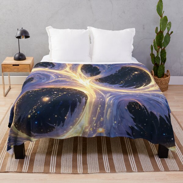 Item preview, Starry Night: Purple and Golden Swirl designed and sold by Slick-Waffles.