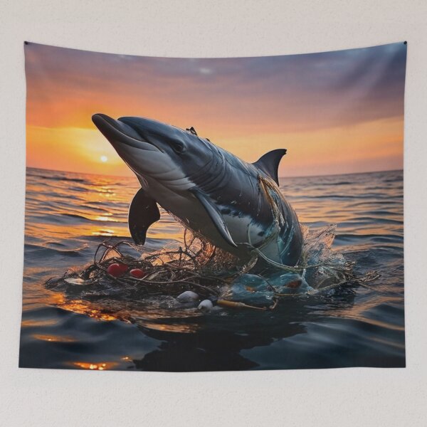 Item preview, Endangered: Dolphins, victims of pollution and fishing designed and sold by Collection de trésors .