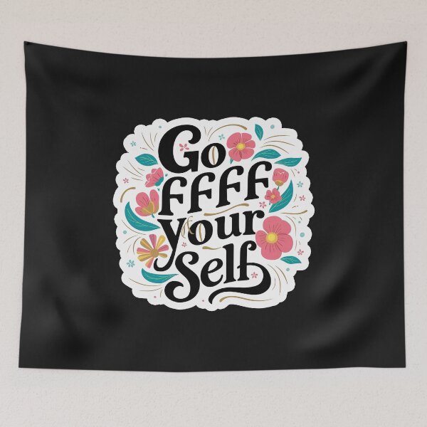 Item preview, ''Go FFFF Your Self'' Funny Vintage Sarcastic Humor T-Shirt designed and sold by Witty Shirts.