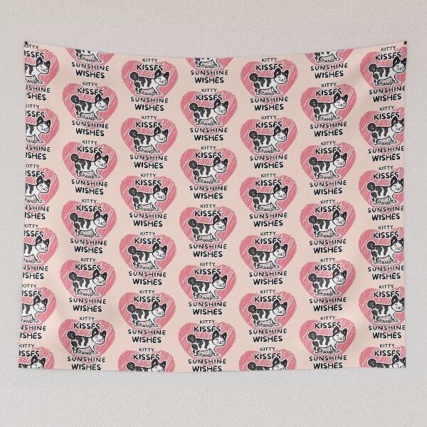 Item preview, Kitty Kisses and Sunshine Wishes - Cute Cartoon Cat designed and sold by impressionofmel.