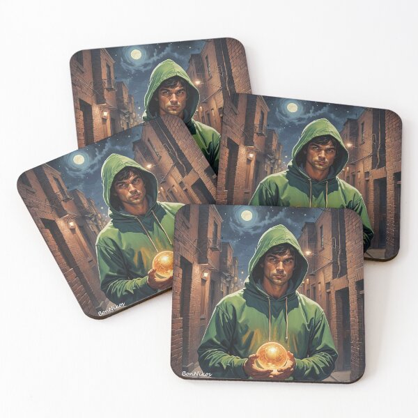Item preview, Man with Green Hood   designed and sold by BonNikos.