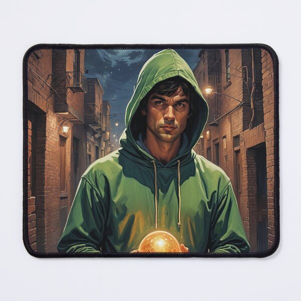Item preview, Man with Green Hood designed and sold by BonNikos.