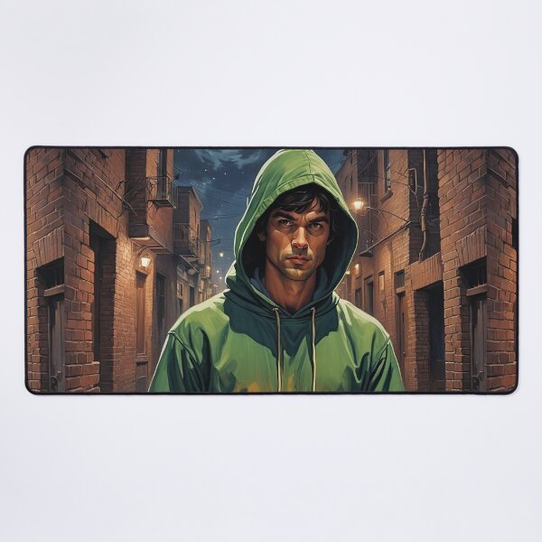 Item preview, Man with Green Hood   designed and sold by BonNikos.