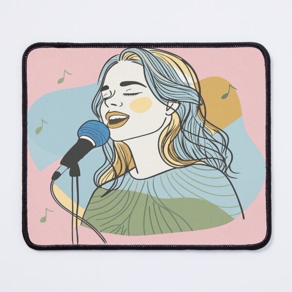 Item preview, Melodic Muse - Singer in Harmony designed and sold by AgarutanPrint.