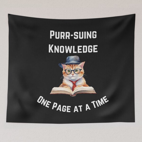 Item preview, Purr-Suing Knowledge designed and sold by Lorify.