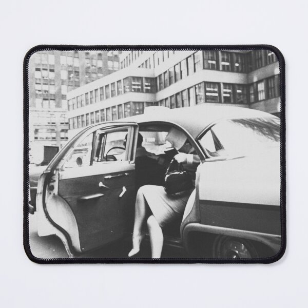 Item preview, Yellow taxi, vintage New York street scene black and white photograph designed and sold by Jéanpaul  Ferro.