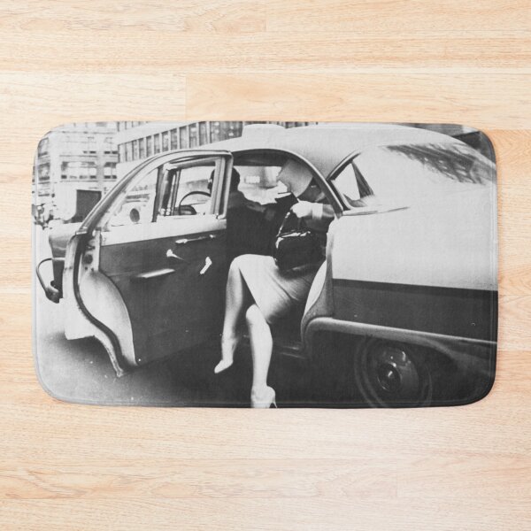Item preview, Yellow taxi, vintage New York street scene black and white photograph designed and sold by Jéanpaul  Ferro.