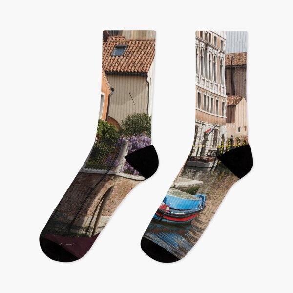 Item preview, Architecture of Venice with color boats on a canal designed and sold by Michaelerch.