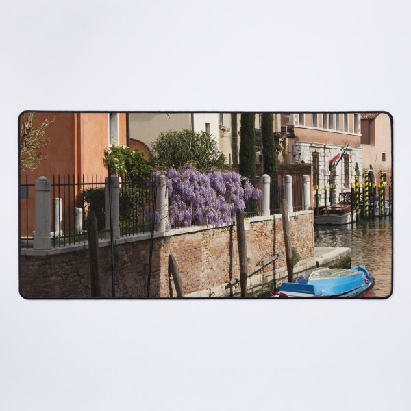 Item preview, Arquitectura de Venecia con barcos de colores en un canal. designed and sold by Michaelerch.